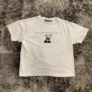 Rare BIGGIE Notorious BIG Life After Death Disc 1 and 2 Song list SZ XL White